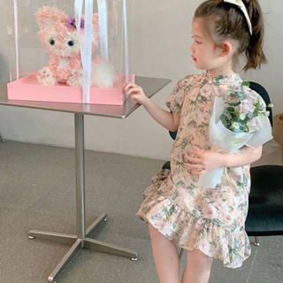 童裝洋裝 女寶寶洋裝 女童連衣裙 公主洋裝 幼兒洋裝女童夏季中國風洋裝寶寶旗袍復古民族風洋氣兒童裝夏裝漢服裙子