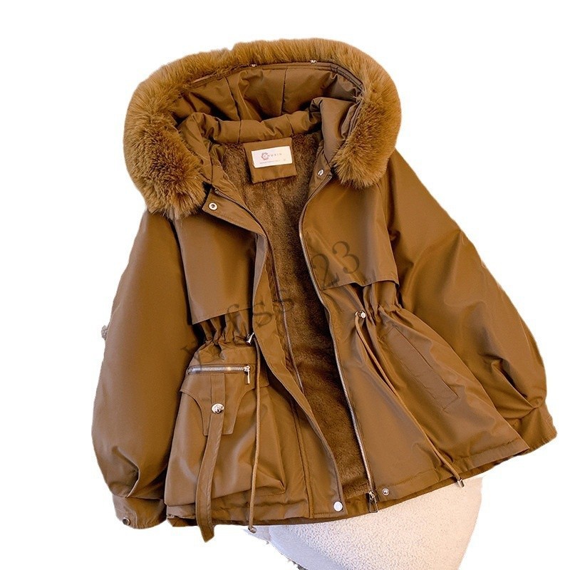 派克大衣女短款小韓版寬鬆加厚棉大衣冬季棉大衣棉大衣大衣4n7m