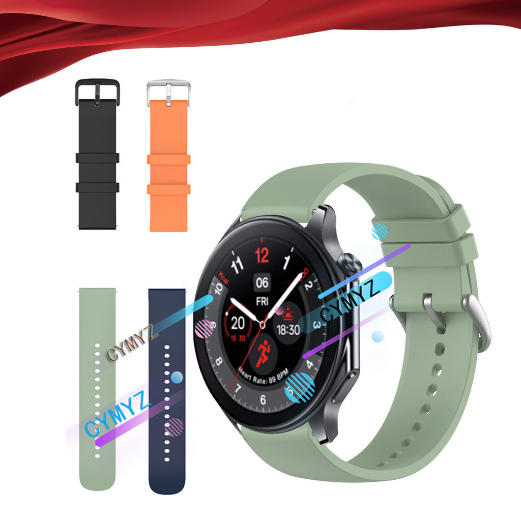 Oneplus Watch 2 錶帶 OnePlus Watch 2 矽膠錶帶智能手錶錶帶運動腕帶