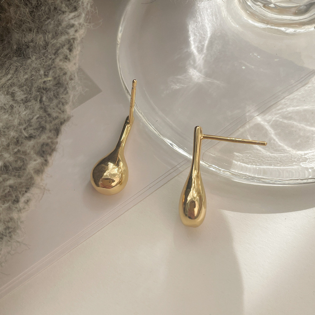 韓國ins風925純銀設計感紅酒瓶耳環氣質簡約韓版個性耳飾品
