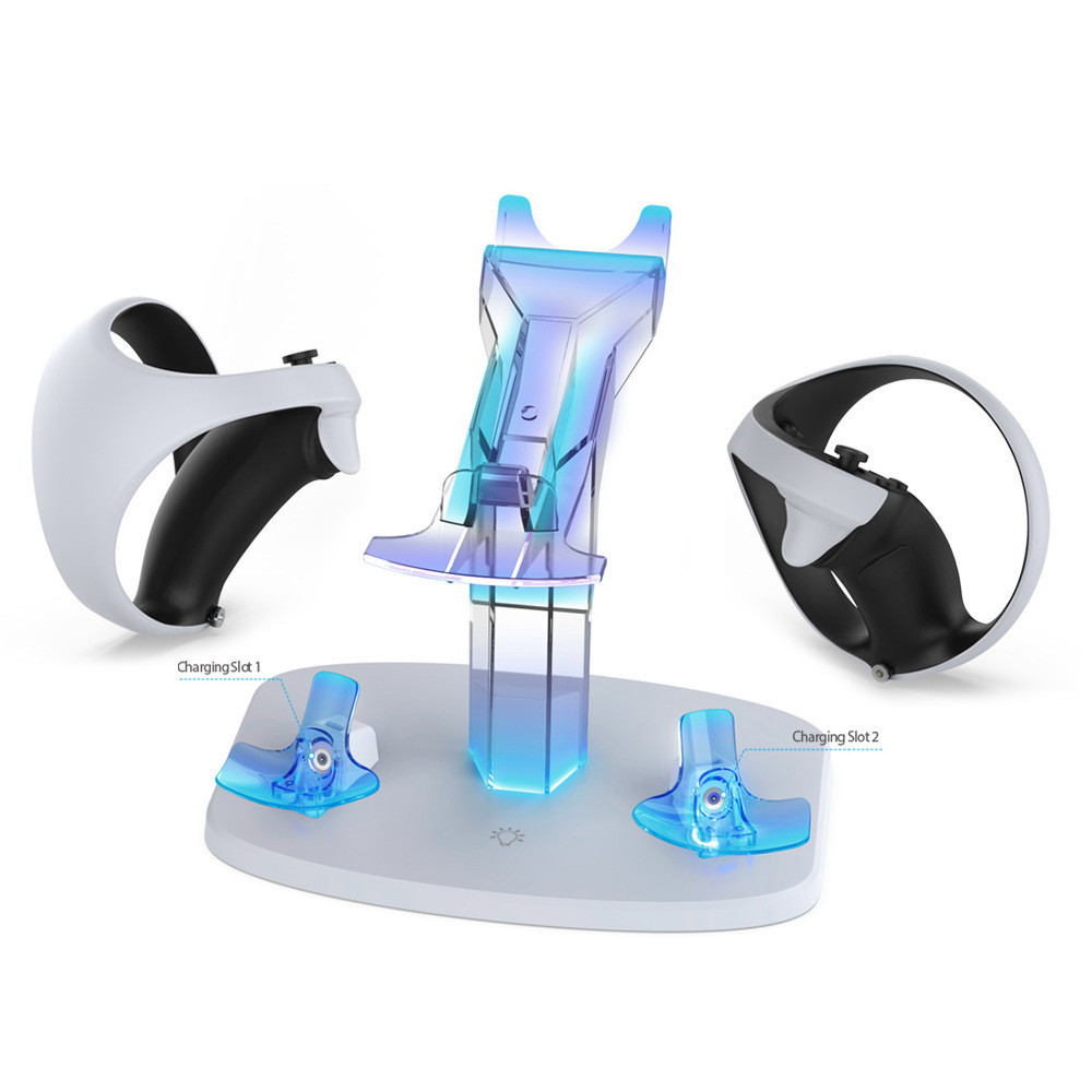 PS5 VR2 遊戲手柄充電器 VR頭戴手柄充電座適用VR眼鏡收納支架