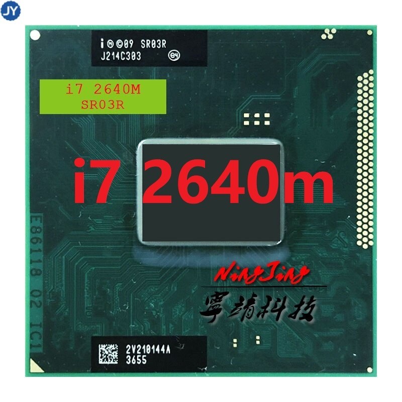 【現貨】英特爾酷睿 I7-2640m i7 2640m sr03r 2.8 GHz 雙核四核 CPU 處理器 4M 35