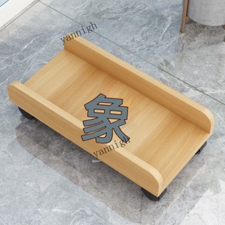 💥臺灣出貨#臺式放電腦主機托架移動帶輪增高置物機箱底座主機拖託盤滑輪架子