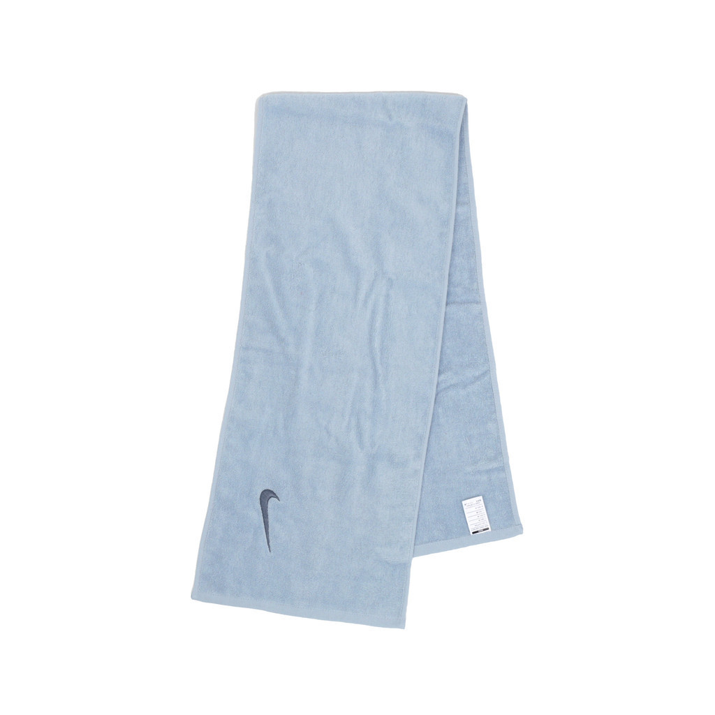 Nike 毛巾 Solid Core Towel 藍 純棉 吸水 運動毛巾 棉質【ACS】 N100154040-9NS