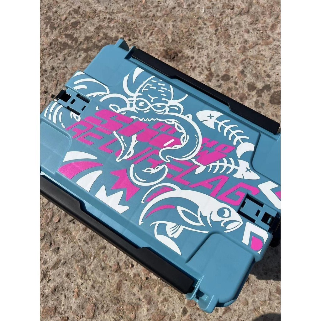 日本明邦MEIHO釣箱路亞箱防水貼紙塗鴉DIY改裝貼紙釣魚主題個性貼