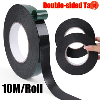 10m綠膜黑色pe泡棉雙面膠帶/加厚高強粘性膠帶