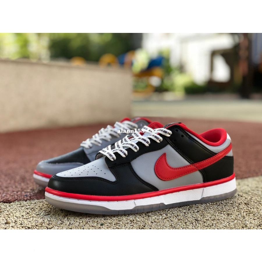 Nike Dunk Low “CAU” 黑灰紅 鴛鴦 皮革 滑板鞋 DR6189-001