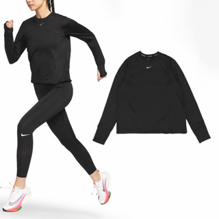 Nike 長袖 Dri-FIT Swift 女款 黑 透氣 快乾 拇指孔 慢跑 跑步【ACS】 FB4298-010