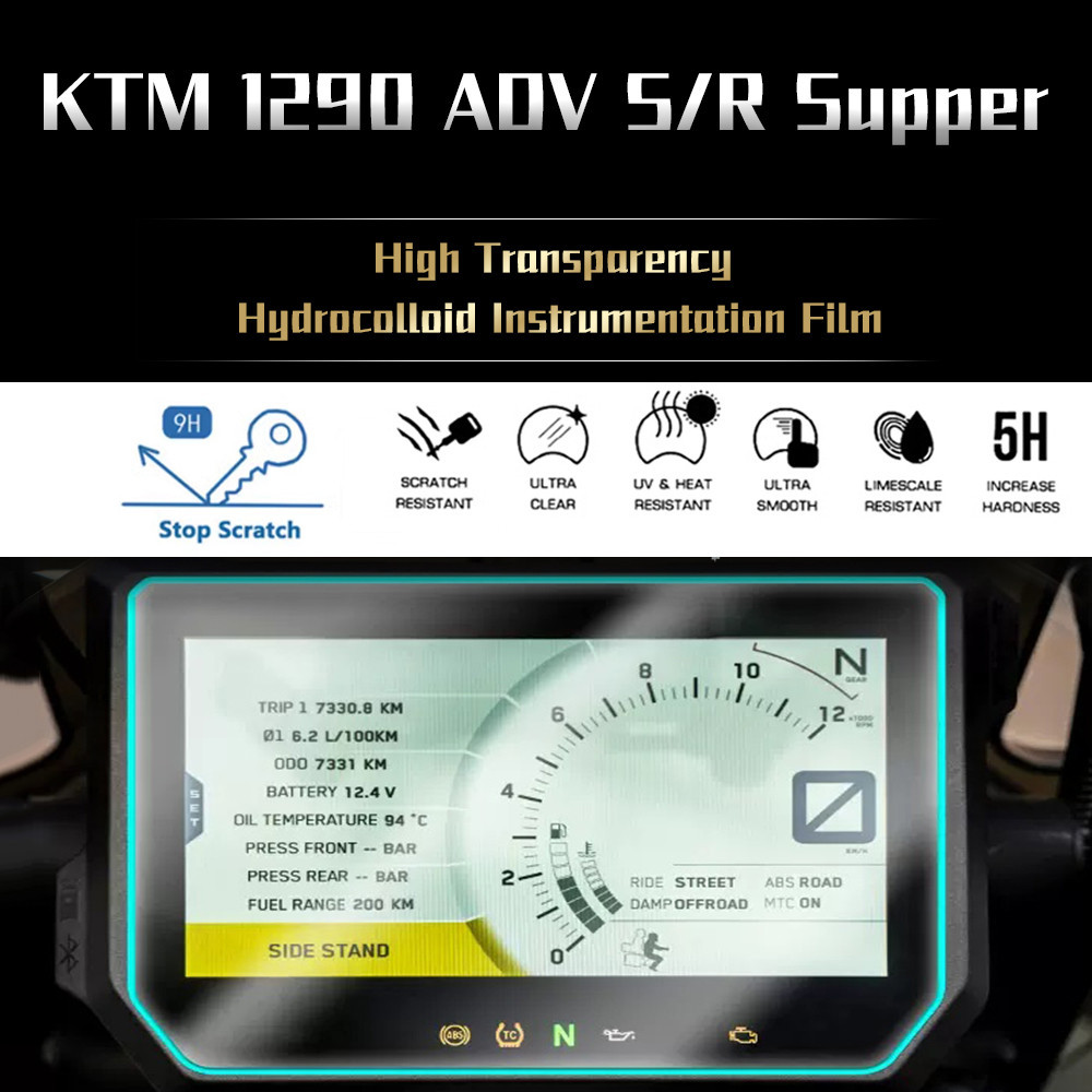 適用於 KTM 1290 Super Duke GT SuperDuke 1290GT 摩托車配件集群防刮保護膜屏幕保護