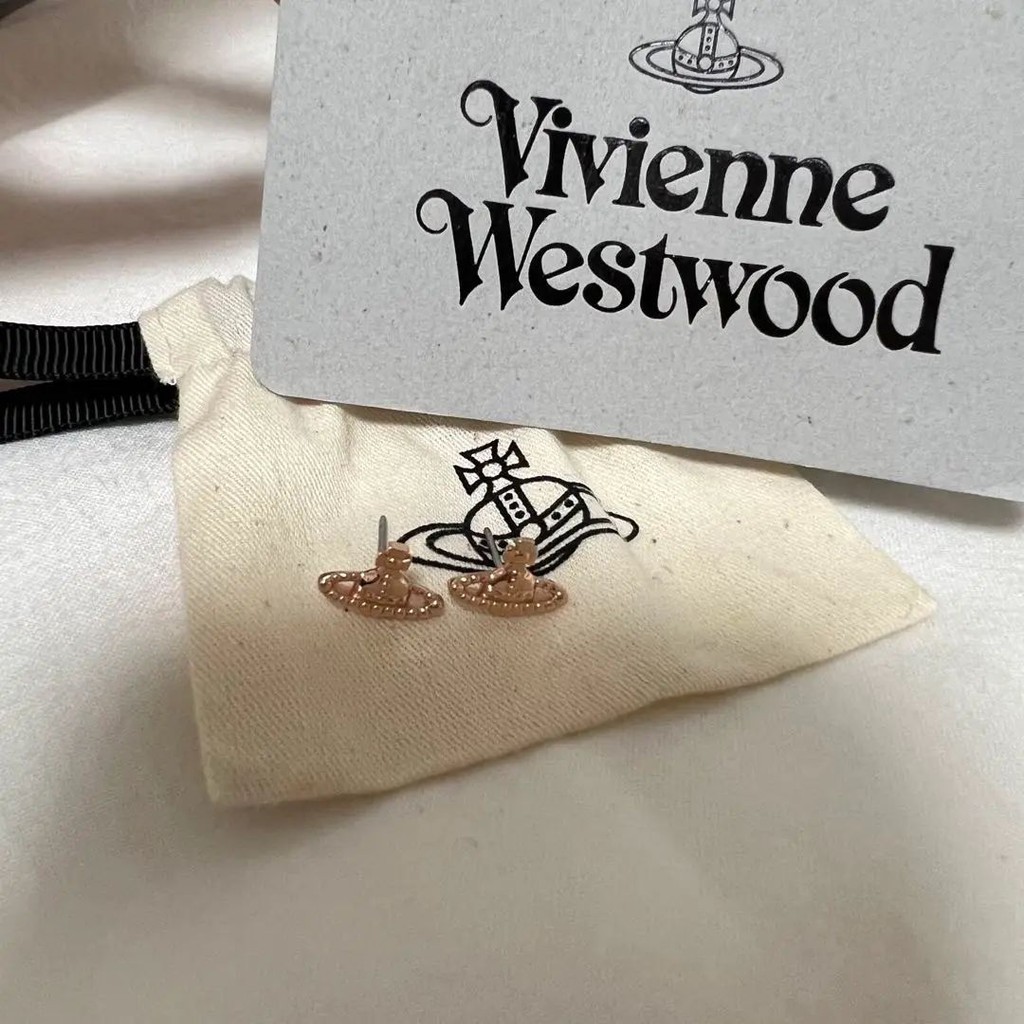 Vivienne Westwood 薇薇安 威斯特伍德 耳環 金 粉紅 日本直送 二手