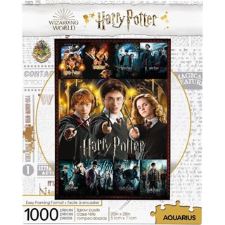 哈利波特拼圖電影海報拼貼(1000 塊拼圖) - 無眩光 - 精準貼合 - 官方授權 HP 商品和收藏品 - 20x28