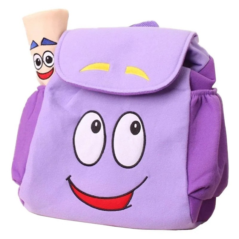 Dora Explorer 背包救援包帶地圖、幼兒園玩具紫色聖誕禮物