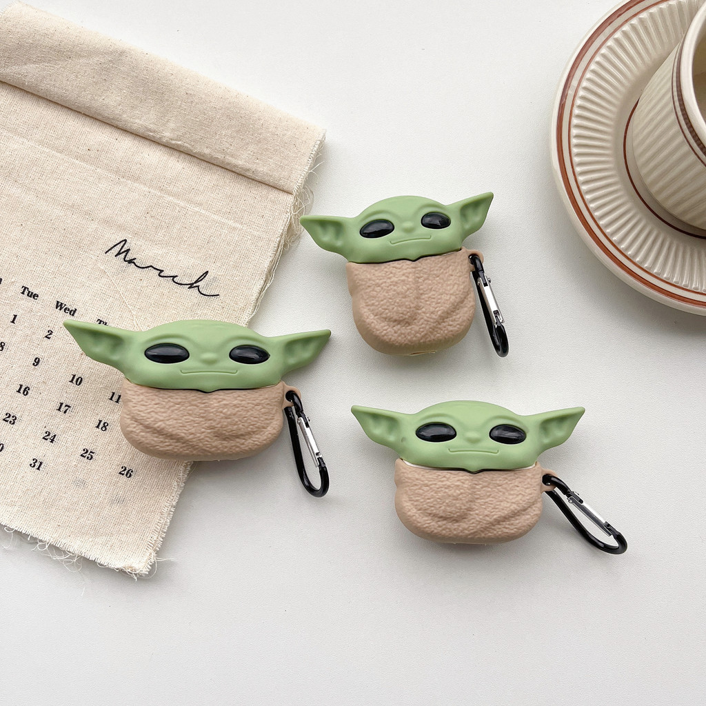 星球大戰 Yoda Baby AirPods Pro2 1 2 3 Apple 耳機套保護套帶防摔保護 iphone A