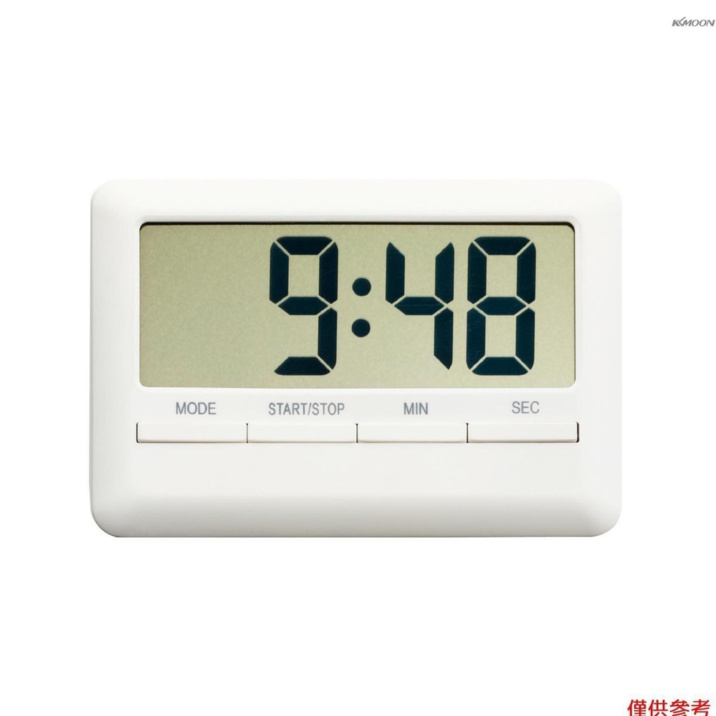 Lcd數字鬧鐘定時器大時間手動倒計時烹飪淋浴學習秒錶廚房磁性電子時鐘