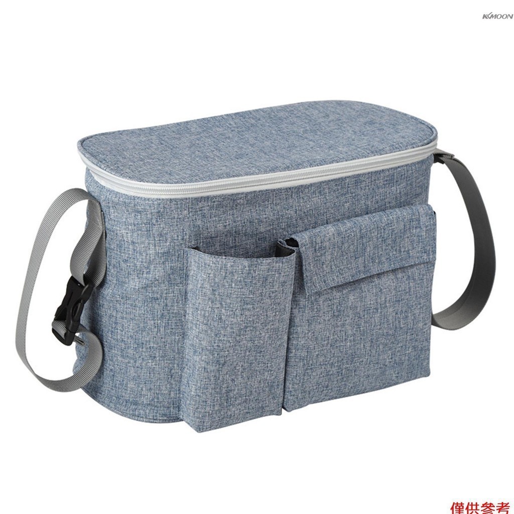 多功能尿布袋防塵嬰兒背包帶可拆卸肩帶輕便便攜內隔層前雙口袋