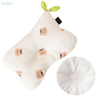 Inn 輕便嬰兒枕頭安全枕頭棉枕頭可愛圖案設計新生兒枕頭睡覺旅行