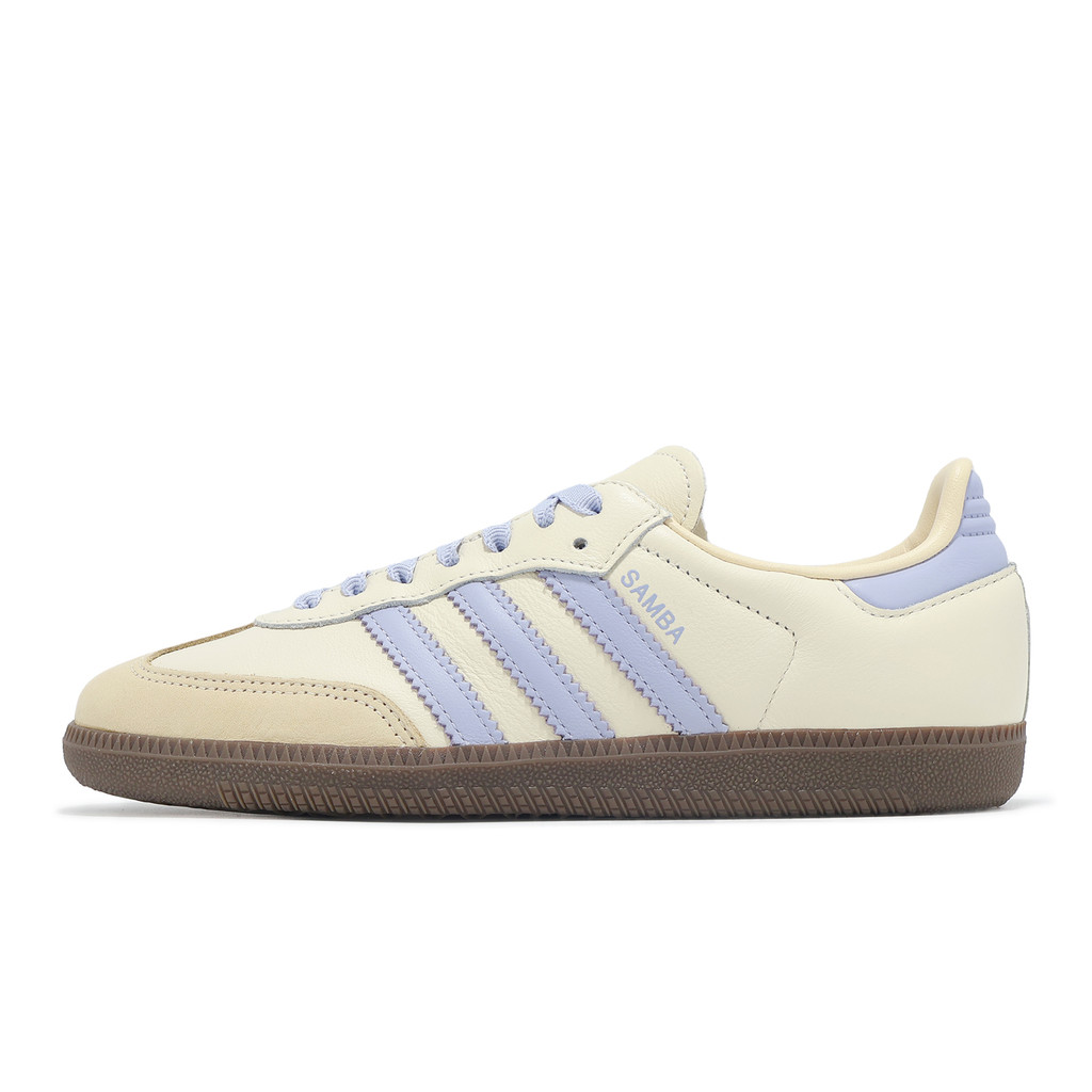 adidas 德訓鞋 Samba OG W 女鞋 米白 藍 復古 休閒鞋 愛迪達 [ACS] JI2678