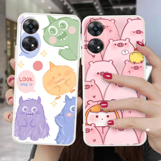 Oppo Reno 8T 4G / Reno 8T 5g 防裂外殼高品質 TPU 保護套全保護矽橡膠手機殼的白色軟殼
