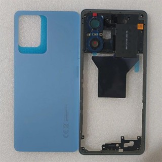 XIAOMI REDMI 適用於小米紅米 Note 12 Pro 5G 手機殼中框+玻璃電池後蓋殼面板維修零件