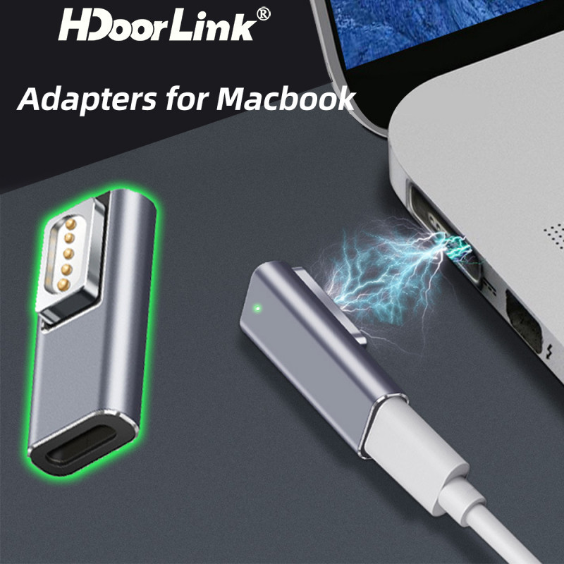 Hdoorlink PD 快速充電適配器 5A C 型磁性 USB 適用於 Magsafe1 Magsafe 2 USB