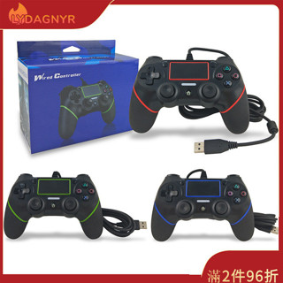 Dagnyr 有線振動遊戲控制器專業 USB PS4 遊戲手柄,適用於 PS4