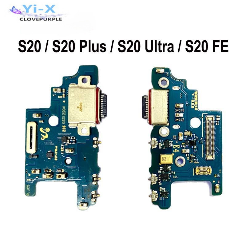 SAMSUNG 1x 適用於三星 Galaxy S20 Plus 充電端口板 Flex S20 Ultra USB 底座