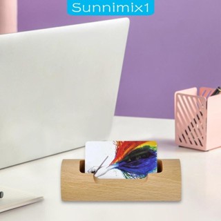 [Sunnimix1] 辦公桌名片夾儲物架木製名片展示架用於接待會議展覽