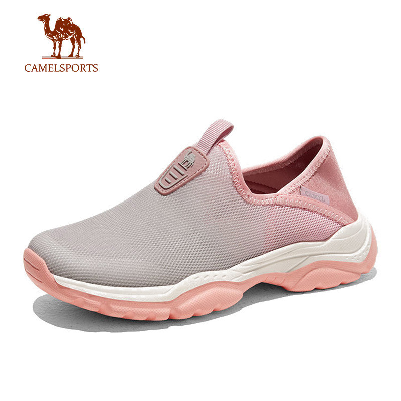 CAMEL SPORTS駱駝 夏季新款網面鞋 透氣休閒防滑男士女士運動鞋
