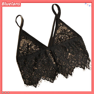Bluelans 女士時尚性感鏤空半透明肩帶蕾絲內衣文胸背心吊帶背心