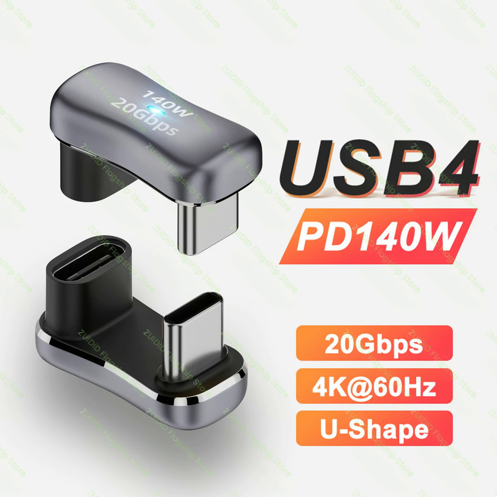 Usb4.0 ThunderBolt 3 20Gbps 數據適配器 4K@60Hz 140W 5A USB C 轉 Ty