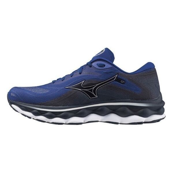 Mizuno 慢跑鞋 男 Wave Sky 7 深藍 J1GC230254