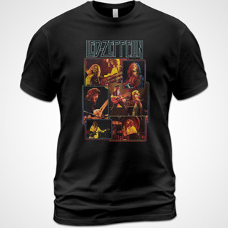 棉質 T 恤 Led Zeppelin 襯衫巡迴演唱會音樂 Jimmy Page Robert Plant Live T