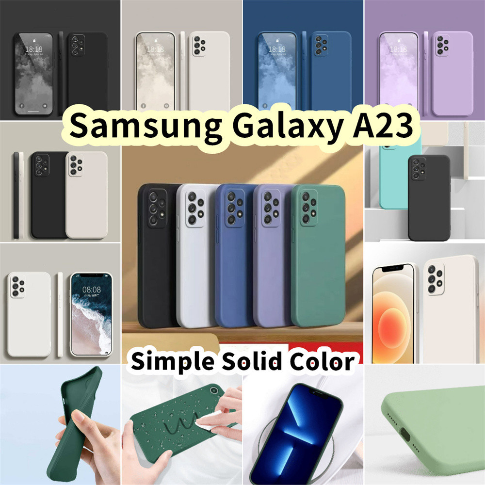 SAMSUNG 【Case Home】適用於三星 Galaxy A23 矽膠全保護殼防污彩色手機殼保護套