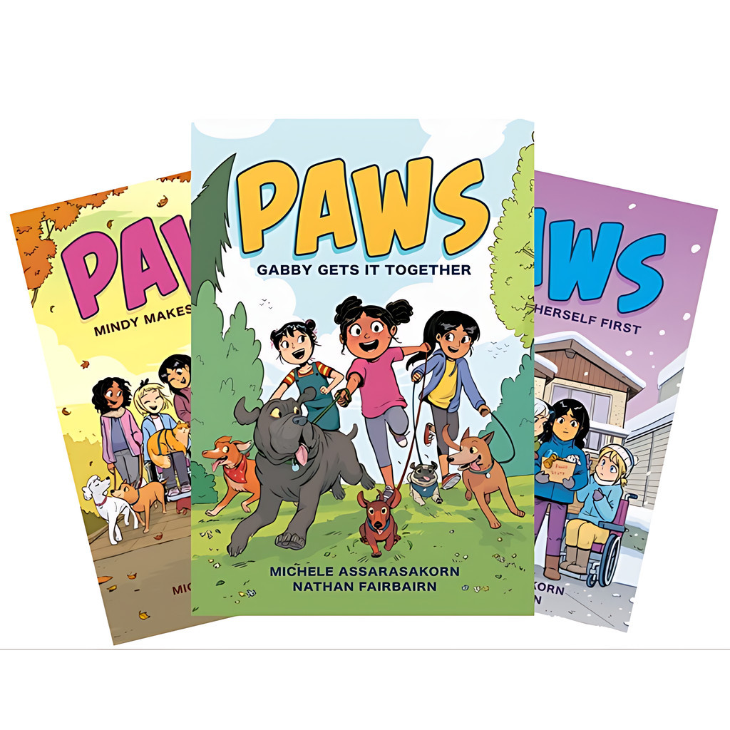 Paws: Gabby Gets It Together/Mindy Makes Some Space/Priya Puts Herself First (Book 1-3)/Nathan Fairbairn【禮筑外文書店】