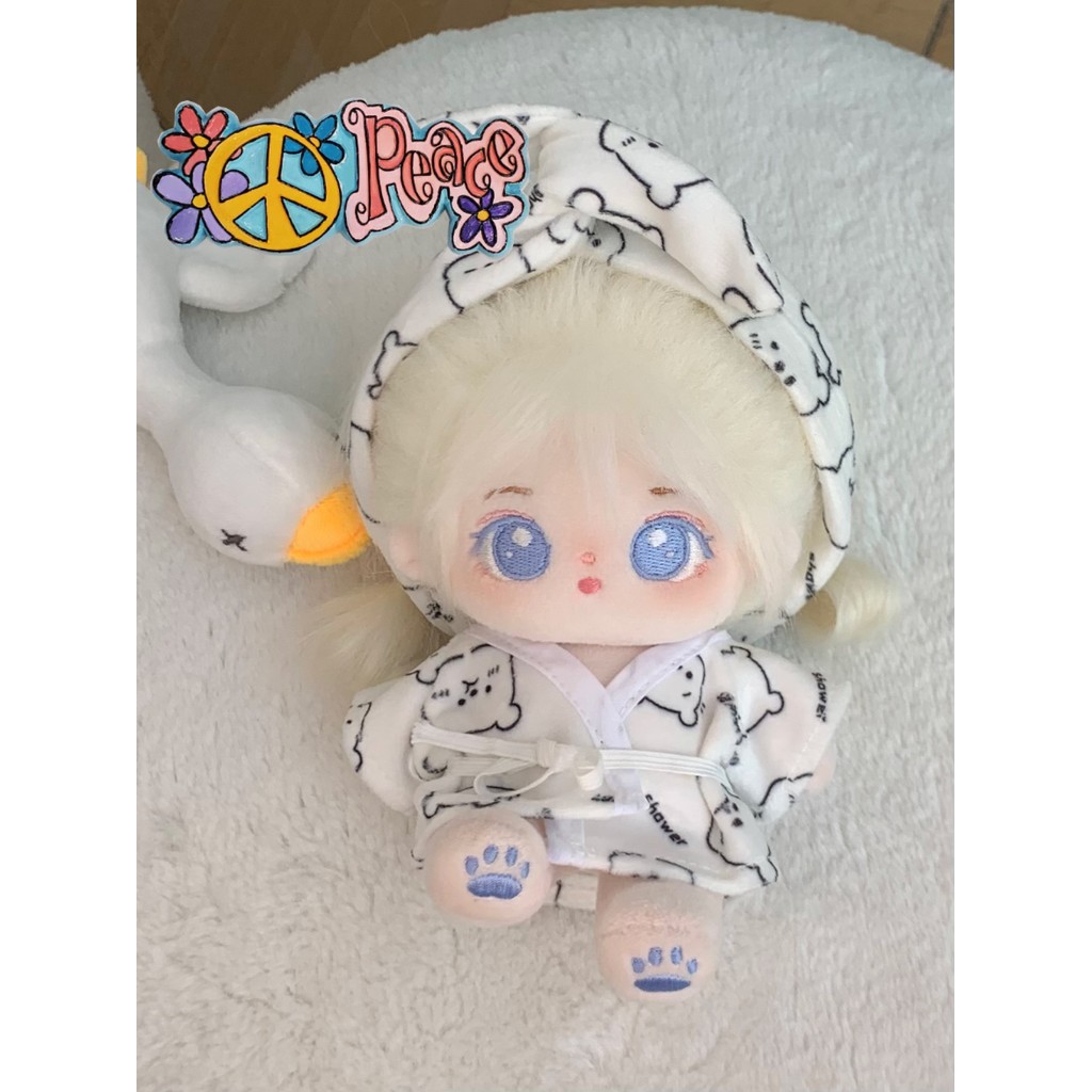 🍭卡娃衣🍭無小雪&小小雪 正版10cm棉花娃娃女公仔女孩 裸娃帶骨架 原創