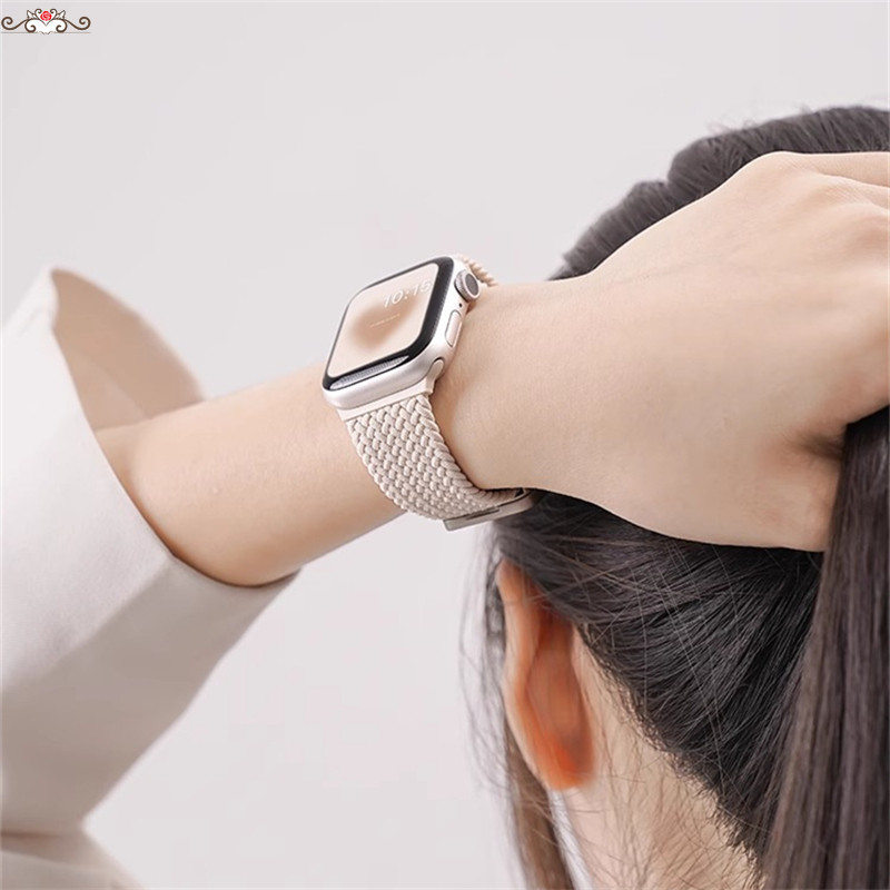 尼龍編織回環磁吸釦錶帶 適用Redmi Watch 4 錶帶 小米手環8Pro錶帶 時尚個性男女款錶帶