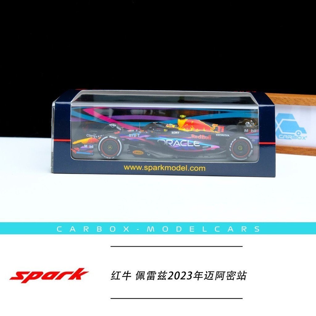 【品質保證】[CarBox] F1賽車模型 Spark 1:43 佩雷茲 紅牛RB19 2023邁阿密 TJ9Z