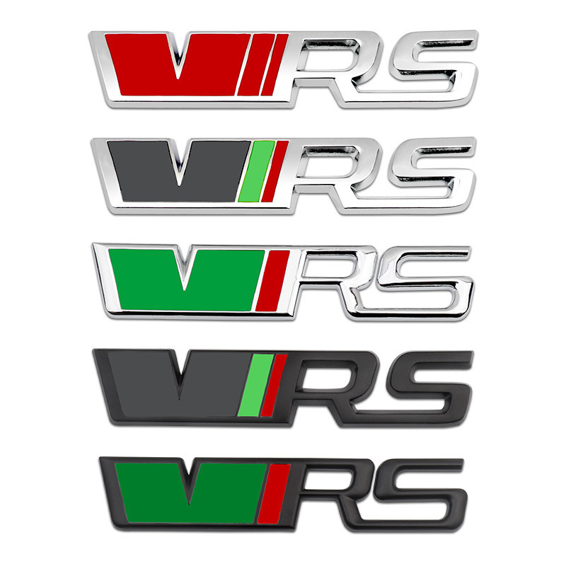 福斯  斯柯達明銳晶銳RS中網車標VRS葉子板側標車貼金屬尾標車身貼