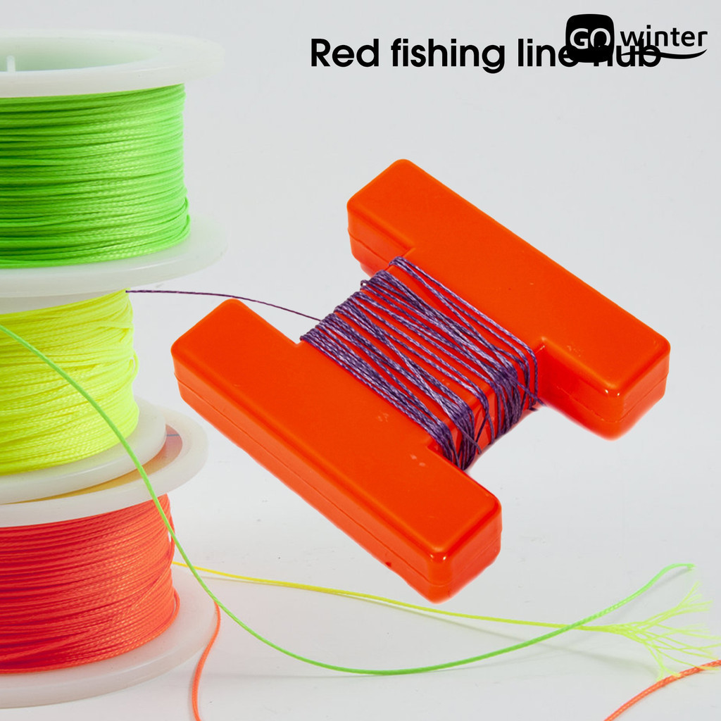 [戶外漁具]魚線纏線板繞線器 紅色釣線集線器 工字型繞線器