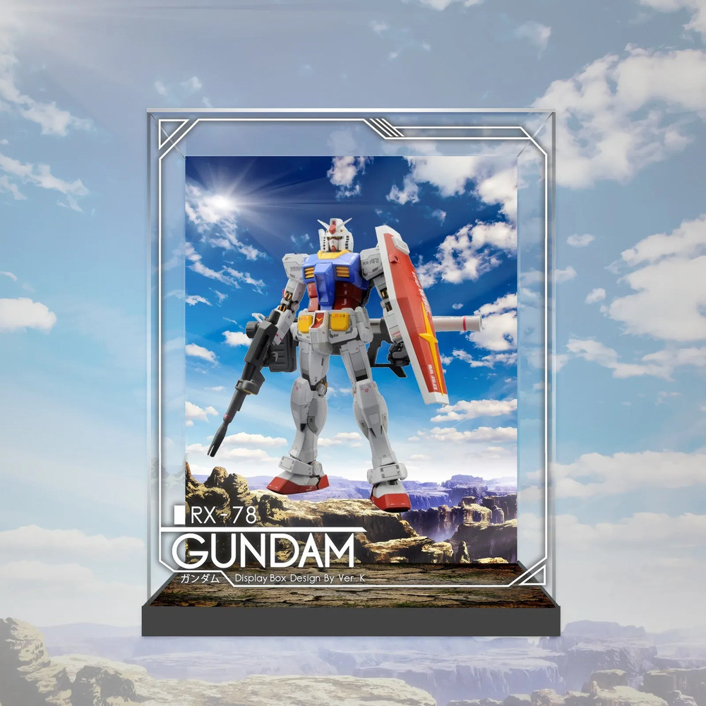 【AOWOBOX】GFFMC MG Gundam 適用 鋼彈 1/100 RX-78 模型 高透展示盒