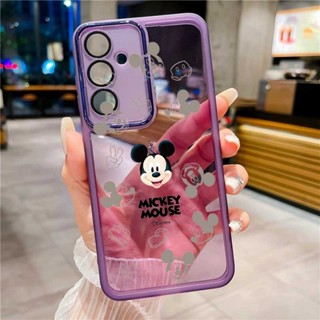SAMSUNG 三星 Galaxy A56 A36 A26 A16 A06 5G 米奇卡通磨砂矽膠電鍍邊框保護殼防震保護