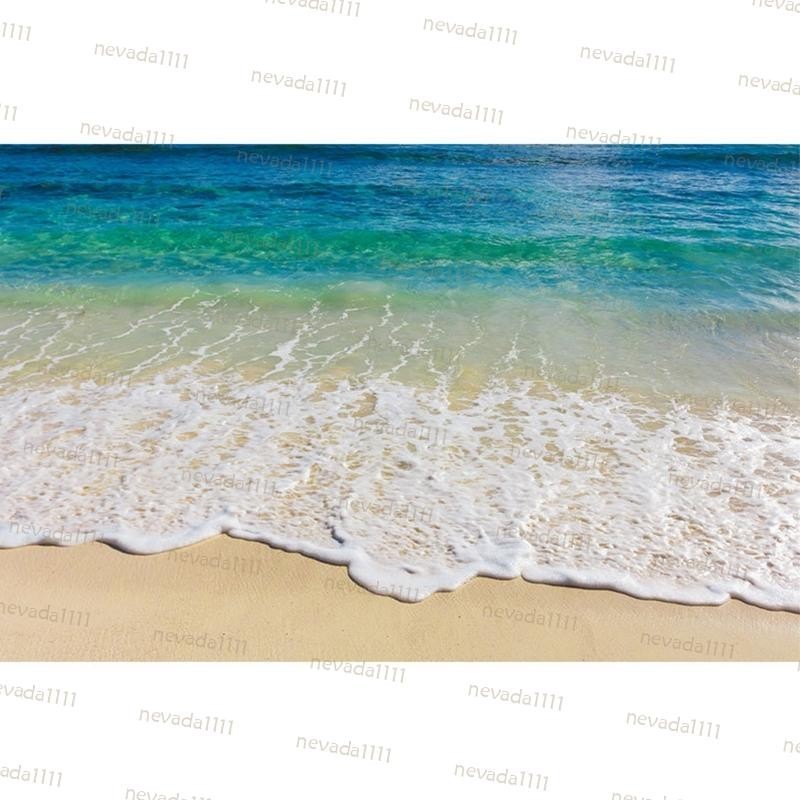 Nevʚ ɞ 海洋牆貼自粘地板壁畫 3D海水波浪地板貼紙裝飾防滑防水牆貼