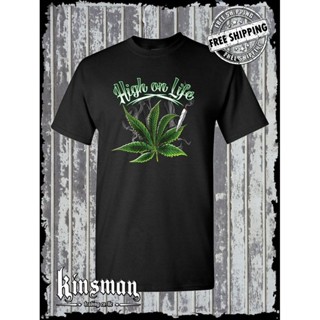 High on Life T 恤 - 大麻 420 雜草大麻鍋頭嬉皮士斯通納 THC CBD