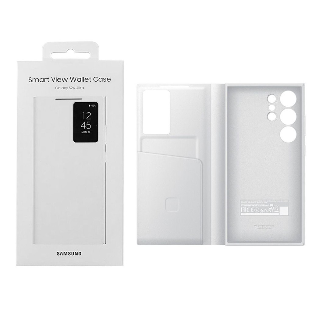 三星 Samsung Galaxy S24 Ultra 卡夾式感應保護殼 (白色) EF-ZS928(平行進口)
