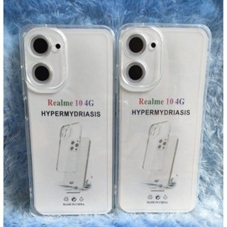 Hp 軟殼外殼 Realme 10 4G 透明透明矽膠背面保護膜適用於手機攝像頭全 Caret 安全氣囊空間手機