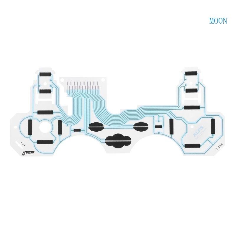 Moon Ribbon 電路板貼膜排線適用於 PS3 SA1Q194A 控制器導電膜鍵盤排線 PCB 操縱桿 Acc