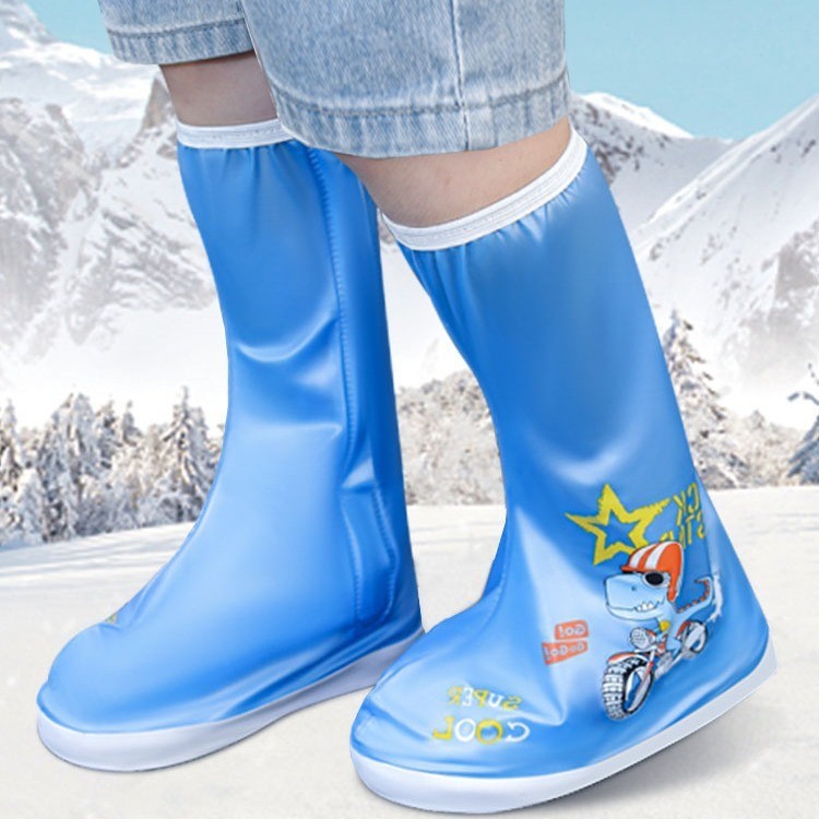 兒童防滑防雪鞋套防水加厚冬季保暖耐磨雪地靴滑雪腳套玩雪雨靴