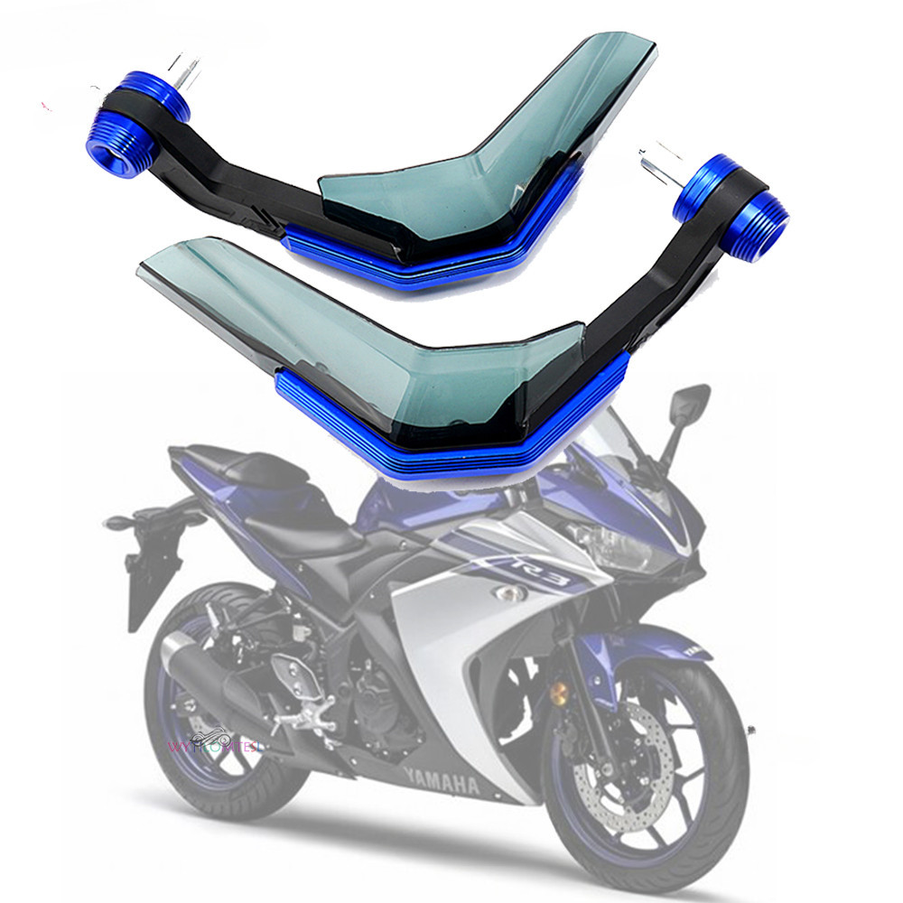 山葉 適用於 YAMAHA YZFR3 YZF-R3 2015-2023 摩托車剎車離合器桿保護器護手擋風玻璃護手