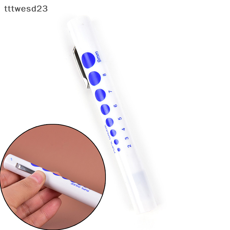 Tttwesd23 急救筆 LED 護士診斷筆燈帶瞳孔測量筆燈全新
