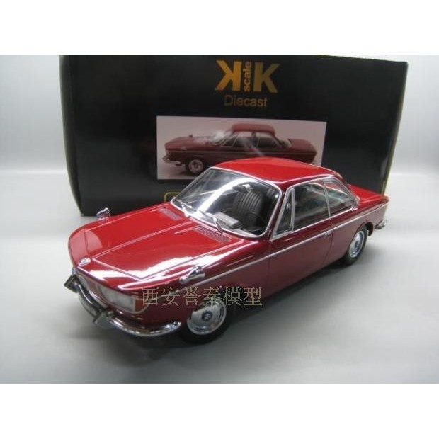 KK 1/18 BMW 寶馬 BMW 2000 CS Coupe ( 1965 ) creme合金車模型